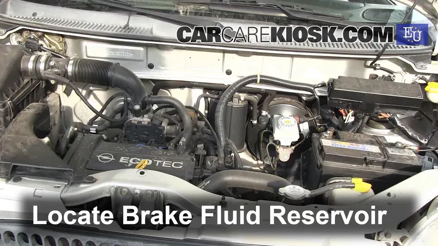 2001 Opel Agila Design 1.3L 3 Cyl. Brake Fluid